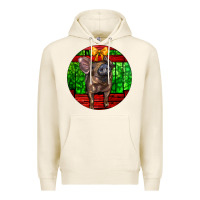 Tofu christmas pig Premium Hoodie - LillyAllenDesigns