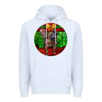White christmas pig Premium Hoodie - LillyAllenDesigns