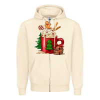 Sandshell Christmas coffee Zipper Hoodie - Jasminsmagicworld