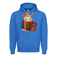 True Royal Christmas coffee Zipper Hoodie - Jasminsmagicworld
