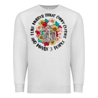 Oatmeal Heather i like murder shows comfy clothes and like 3 peopl Premium Sweatshirt - MaliasSmallBusiness