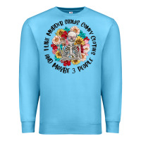 Ocean Blue i like murder shows comfy clothes and like 3 peopl Premium Sweatshirt - MaliasSmallBusiness