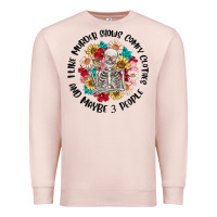 I Like Murder Shows Comfy Clothes And Like 3 Peopl Premium Sweatshirt | Teevron