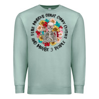 Seafoam i like murder shows comfy clothes and like 3 peopl Premium Sweatshirt - MaliasSmallBusiness