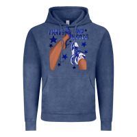 Vintage Denim I Have Two Moods Royal Blue Sneakers Afro Girl Vintage Hoodie - texasbilliewilder