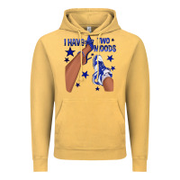 Vintage Mustard I Have Two Moods Royal Blue Sneakers Afro Girl Vintage Hoodie - texasbilliewilder