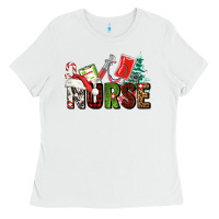 White Christmas nurse Ladies Tee - AdoDesignShop