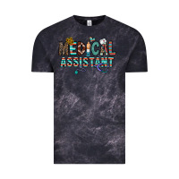 Cloud Black medical asistant Vintage Tee - CowhideDigitalArt