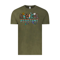 Vintage Olive medical asistant Vintage Tee - CowhideDigitalArt