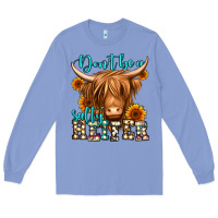 Colony Blue don't be a salty heifer long haired cow Long Sleeve Tee - Jasminsmagicworld
