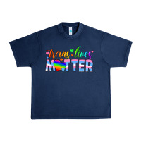 Navy trans lives matter Urban Heavy Tee - HRA Design Shop