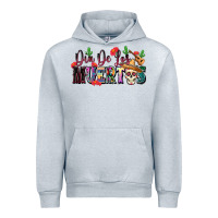 Heather Grey Dia De Los Muertos Urban Hoodie - texasbilliewilder