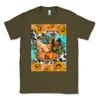 Army Green fall coop animals Classic Tee - Artiststas