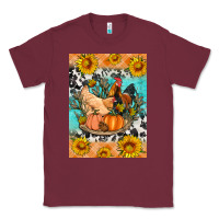 Burgundy fall coop animals Classic Tee - Artiststas