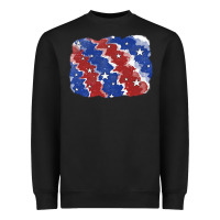 Black Patriotic tie dye background Heavyweight Sweatshirt - CowGirlArtShop