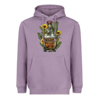 Lavender western whiskey bottle Heavyweight Hoodie - NancyCooperArtShop