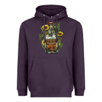 Plum western whiskey bottle Heavyweight Hoodie - NancyCooperArtShop
