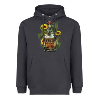 Smoke western whiskey bottle Heavyweight Hoodie - NancyCooperArtShop