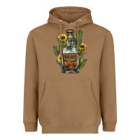 Toasted Coconut western whiskey bottle Heavyweight Hoodie - NancyCooperArtShop