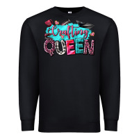 Black crafting queen Premium Sweatshirt - NancyCooperArtShop