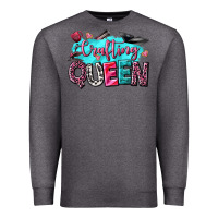 Charcoal Heather crafting queen Premium Sweatshirt - NancyCooperArtShop