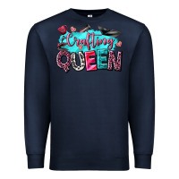 Navy crafting queen Premium Sweatshirt - NancyCooperArtShop