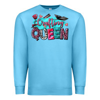 Ocean Blue crafting queen Premium Sweatshirt - NancyCooperArtShop