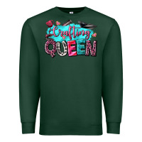 Sports Green crafting queen Premium Sweatshirt - NancyCooperArtShop