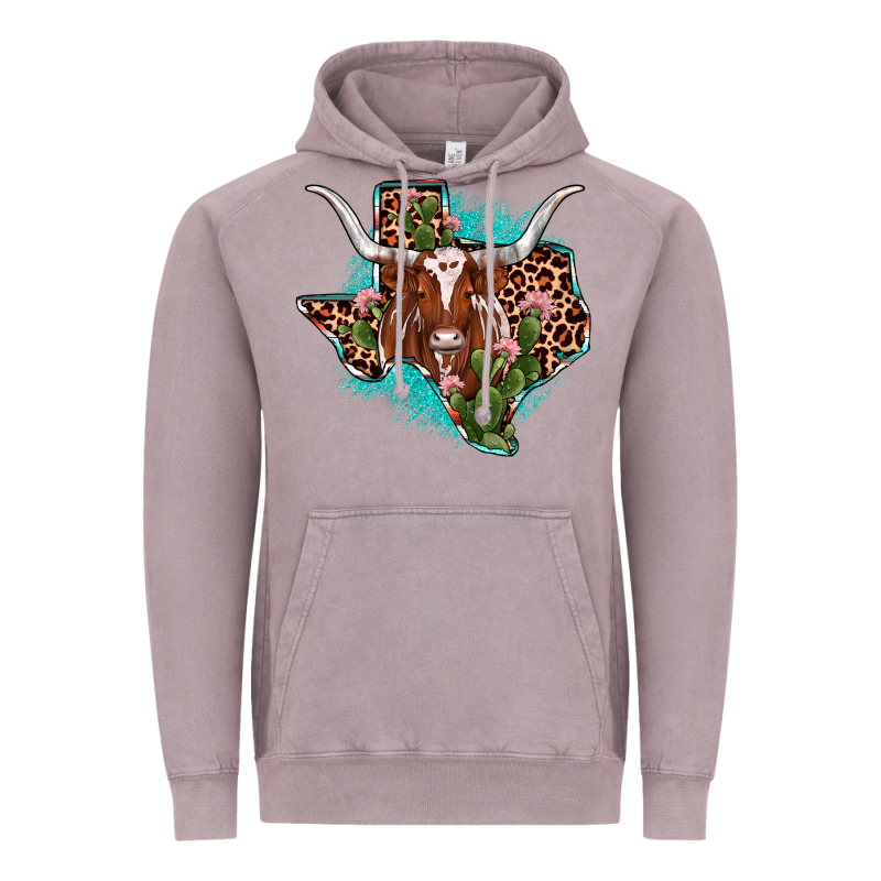 Texas Longhorn Texas Map Vintage Hoodie by JahusDesignShop | Teevron