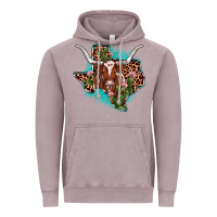 Vintage Zinc texas longhorn texas map Vintage Hoodie - JahusDesignShop