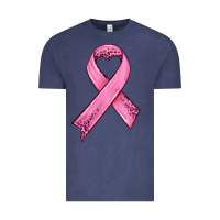 Vintage Denim pink ribbon Vintage Tee - HRA Design Shop