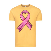 Vintage Mustard pink ribbon Vintage Tee - HRA Design Shop