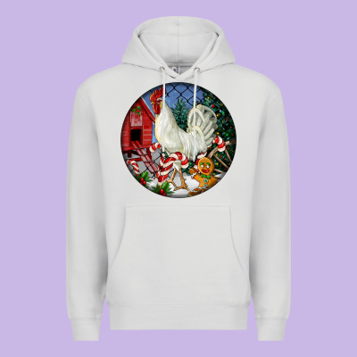 Leghorn Rooster Christmas Ornament Premium Hoodie Designed By Lillyallendesigns