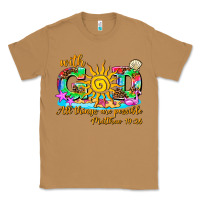 Toasted Coconut with god all things are possible summer Classic Tee - AdoDesignShop