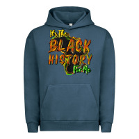 Pigment Midnight Navy its the black history for me Urban Hoodie - NancyCooperArtShop