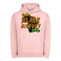 Pigment Salmon its the black history for me Urban Hoodie - NancyCooperArtShop