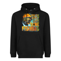 Black youre lucky im here i could have gone fishing Heavyweight Hoodie - NancyCooperArtShop