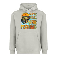 Moon Dust youre lucky im here i could have gone fishing Heavyweight Hoodie - NancyCooperArtShop