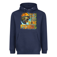 Navy youre lucky im here i could have gone fishing Heavyweight Hoodie - NancyCooperArtShop