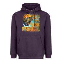 Plum youre lucky im here i could have gone fishing Heavyweight Hoodie - NancyCooperArtShop