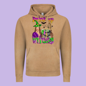 Drink Up Witches Vintage Hoodie Designed By Zillion Design Studio