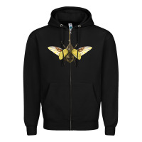 Black Hercules Beetle With Wings Zipper Hoodie - LillyAllenDesigns