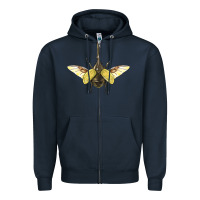 Navy Hercules Beetle With Wings Zipper Hoodie - LillyAllenDesigns