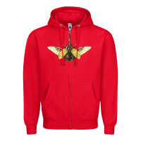 Red Hercules Beetle With Wings Zipper Hoodie - LillyAllenDesigns
