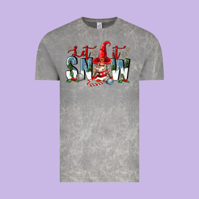 Let It Snow Vintage Tee Designed By Fadigitalartstudio
