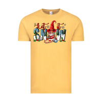 Vintage Mustard let it snow Vintage Tee - FaDigitalArtStudio