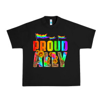 Black proud ally Urban Heavy Tee - HRA Design Shop