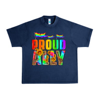 Navy proud ally Urban Heavy Tee - HRA Design Shop