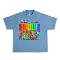 Pebble Blue proud ally Urban Heavy Tee - HRA Design Shop