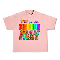 Salmon proud ally Urban Heavy Tee - HRA Design Shop